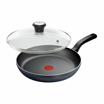 Сковорода з кришкою Tefal So' Light, 28см, алюміній, бакеліт, скло, чорний (H0560642_SET)