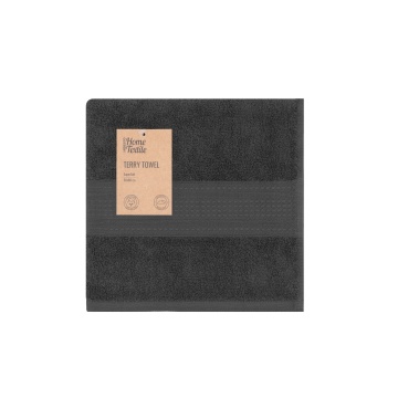 Рушник махровий ARDESTO SuperSoft 50х90см, 100% бавовна, сірий темний (ART2250MCP)