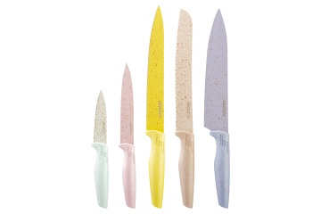 Набір ножів ARDESTO Fresh, 5 предметів, нержавіюча сталь, пластик (AR2105FR)