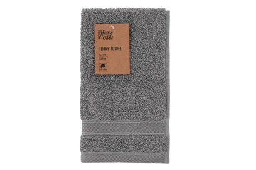 Рушник махровий ARDESTO SuperSoft, 30х50см, 100% бавовна, сірий (ART2230SL)