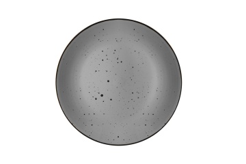 Тарілка десертна ARDESTO Bagheria Grey, 19см, кераміка, сірий (AR2919GREY)