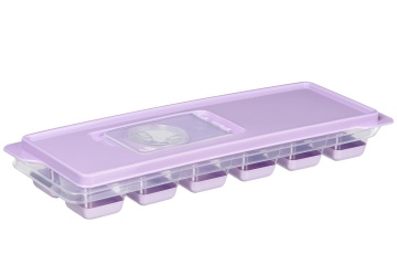 Форма для льоду з кришкою ARDESTO Fresh, 27х9.5х3.8см, силікон, пластик, ліловий (AR1101LP)