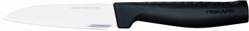 Кухонний ніж для коренеплодів Fiskars Hard Edge, 11см, нержавіюча сталь, пластик, чорний (1051762)