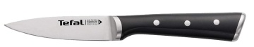 Кухонний ніж для чищення овочів Tefal Ice Force, 9см, нержавіюча сталь, пластик, чорний (K2320514)