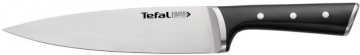 Кухонний ніж кухарський Tefal Ice Force, 20см, нержавіюча сталь, пластик, чорний (K2320214)
