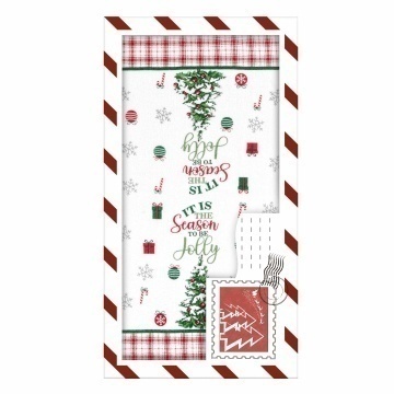 Подарунковий набір рушничків в коробці ARDESTO Christmas Tree 38х63см, 2шт, 100% бавовна, зелений (ART3863HTB)