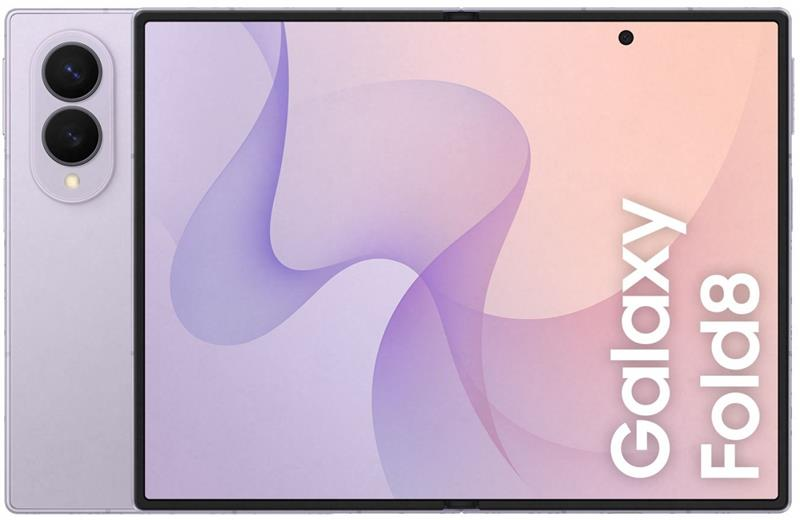 Смартфон Samsung Galaxy Fold 8 5G (F971) 7.6"/5.5" 12/512ГБ, 1SIM, 4800мА•год, лавандовий (SM-F971BLVCSEK)