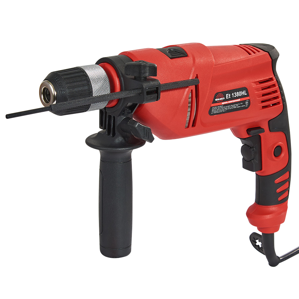 Дриль ударний Vitals Master Et1380HL 800Вт ШЗП 13мм 2700об/хв 2.42кг (43111V)