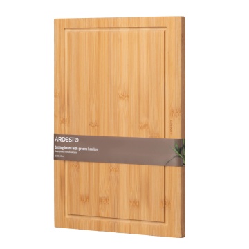 Дошка кухонна з жолобом ARDESTO Midori, 33х22х1.5см, бамбук (AR1433BA)