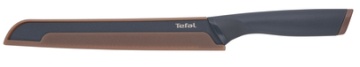 Кухонний ніж для хліба Tefal Fresh Kitchen, з чохлом, 20см, нержавіюча сталь, бакеліт, сірий (K1221805)