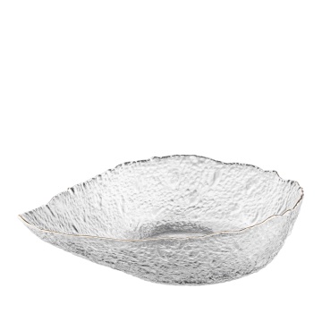 Салатник ARDESTO Leaf, 21.5см, скло, прозорий (AR5009)
