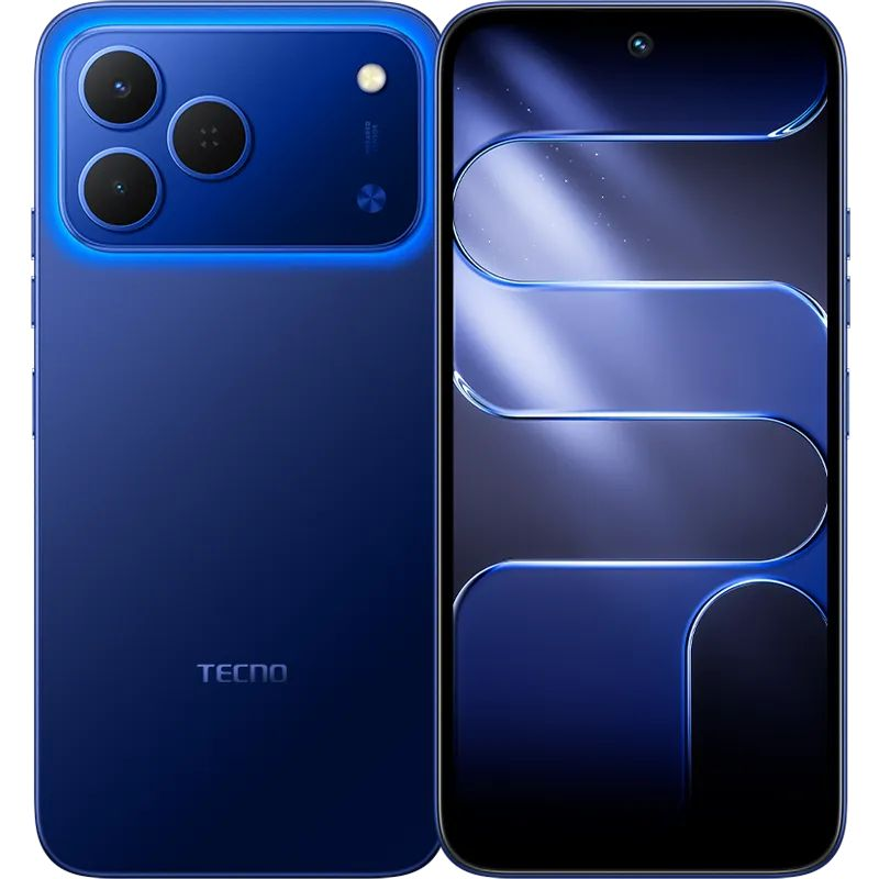Смартфон TECNO Spark 50 (KN4n) 6.78" 6/128ГБ, 2SIM, 6700мА•год, Halo Blue (4894947117534)