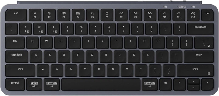 Клавіатура мембрана Keychron B1 Pro, USB/WL/BT, space gray (B1P-K1)