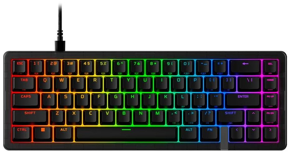 Клавіатура магнітна HyperX Origins 2 Pro 65, Red V2, USB-A, 8k, Hot-Swap, EN/UA, RGB, чорний (BN7S3AA)