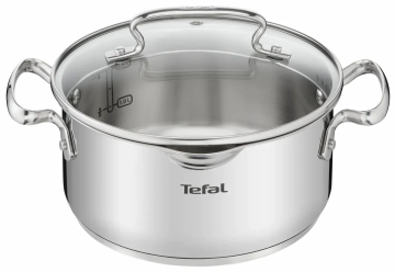 Каструля Tefal DUETTO+, 2.9л, з кришкою, нержавіюча сталь, скло (G7194456)