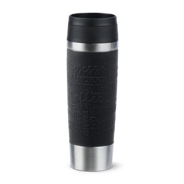 Термочашка Tefal Travel Mug Classic, 500мл, нержавіюча сталь, чорний (N2022010)