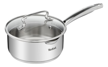 Ківш з кришкою Tefal Duetto+, 18см, 2л, нержавіюча сталь, скло (G7192355)