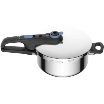 Скороварка Tefal Secure Trendy, 4л, з паровим кошиком, нержавіюча сталь, пластик (P2580402)