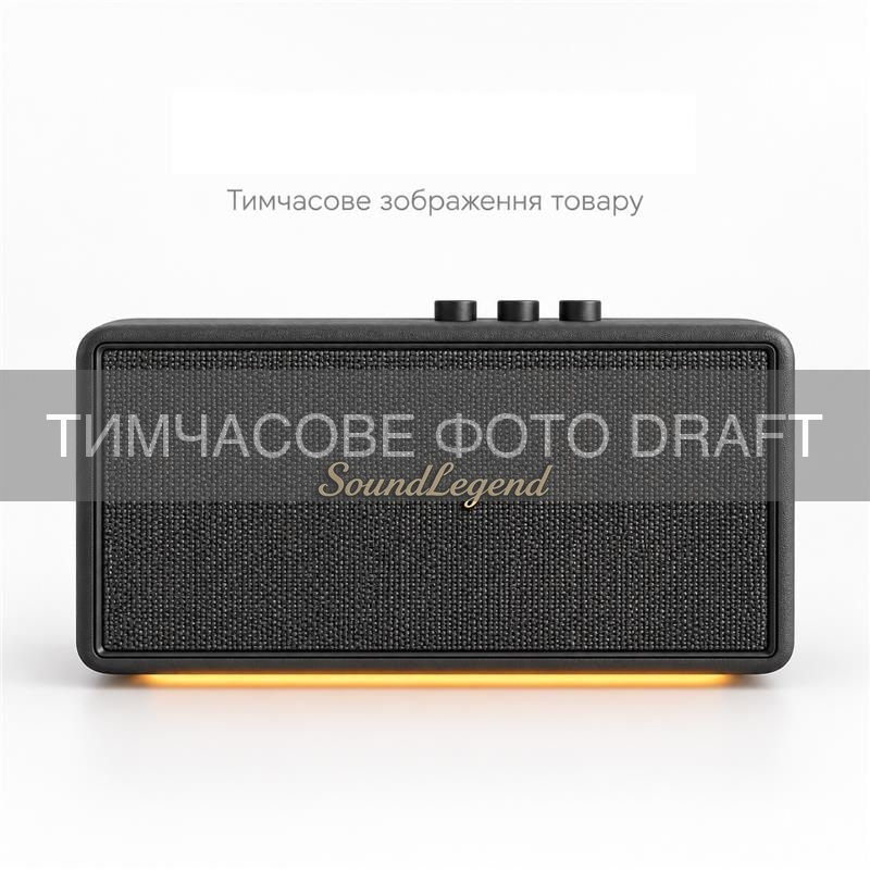 Портативна акустична система 2E SoundLegend Grand 120Вт, BT 5.3, TWS, FLAC, MP3, WAV, ARC, EQ, PowerBank, IPX6, RGB, Чорний (2E-BSSLGWBK)