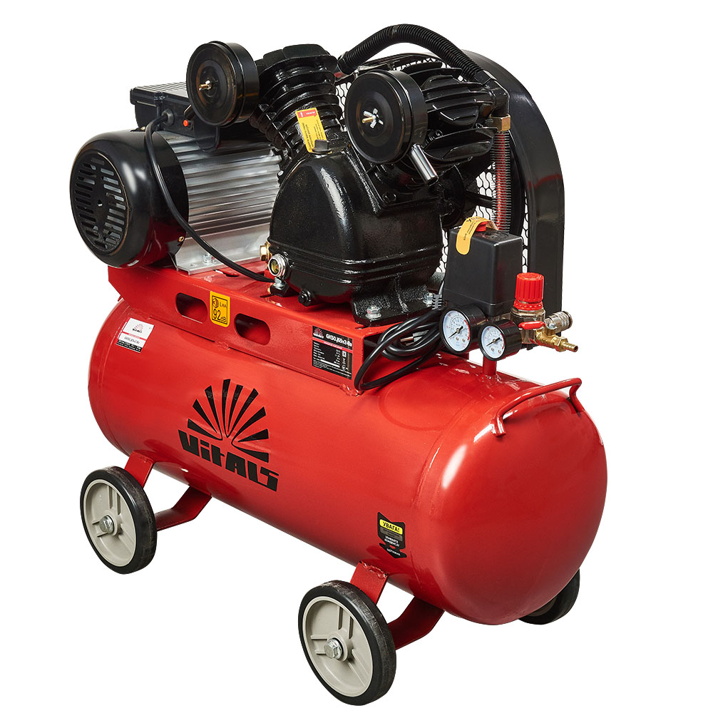 Компресор повітряний Vitals GK50.j65v2-8a 2100Вт, 50л, 280/170л/хв, 8бар, 50.90кг (160118)