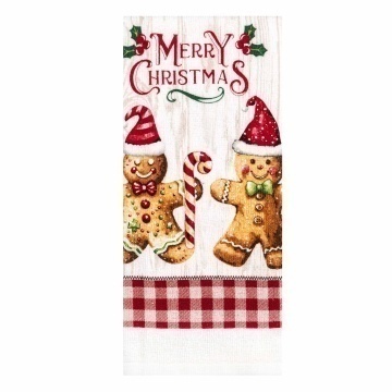 Набір рушничків для кухні ARDESTO Christmas Gingerbread 38х63см, 2шт, 100% бавовна, червоний (ART3863HG)