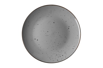 Тарілка обідня ARDESTO Bagheria Grey, 26см, кераміка, сірий (AR2926GREY)