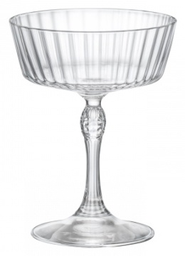 Набір келихів для коктейлю Bormioli Rocco America '20s Fizz, 275мл, h140мм, 6шт, скло, прозорий (122150BAU021990)