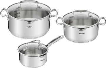 Набір посуду Tefal Duetto Plus, 6предметів, нержавіюча сталь, скло (G719S674)