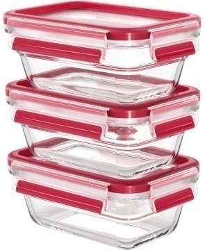 Набір контейнерів Tefal Master Seal, 3шт., скло, прозорий (N1051110)