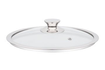 Кришка ARDESTO Gemini, 24см, термостійке скло, нержавіюча сталь (AR0724G)