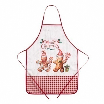 Фартух ARDESTO Christmas Gingerbread 60х80см, 100% поліестер, червоний (ART12HG)
