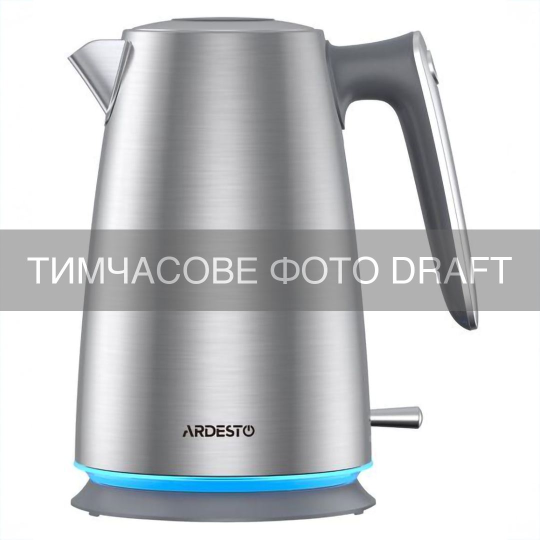 Електрочайник ARDESTO 1.7л, Strix, підсвітка, нерж. сталь, сріблястий (EKL-F470SS)