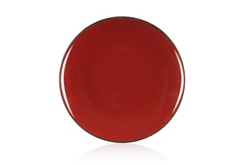 Тарілка десертна Ardesto Bagheria Sangria, 19см, кераміка, бордовий (AR2919R)
