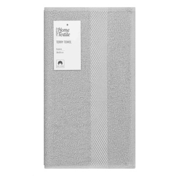 Рушник махровий ARDESTO Essence 30х50см, 100% бавовна, сірий (ART2230GR)
