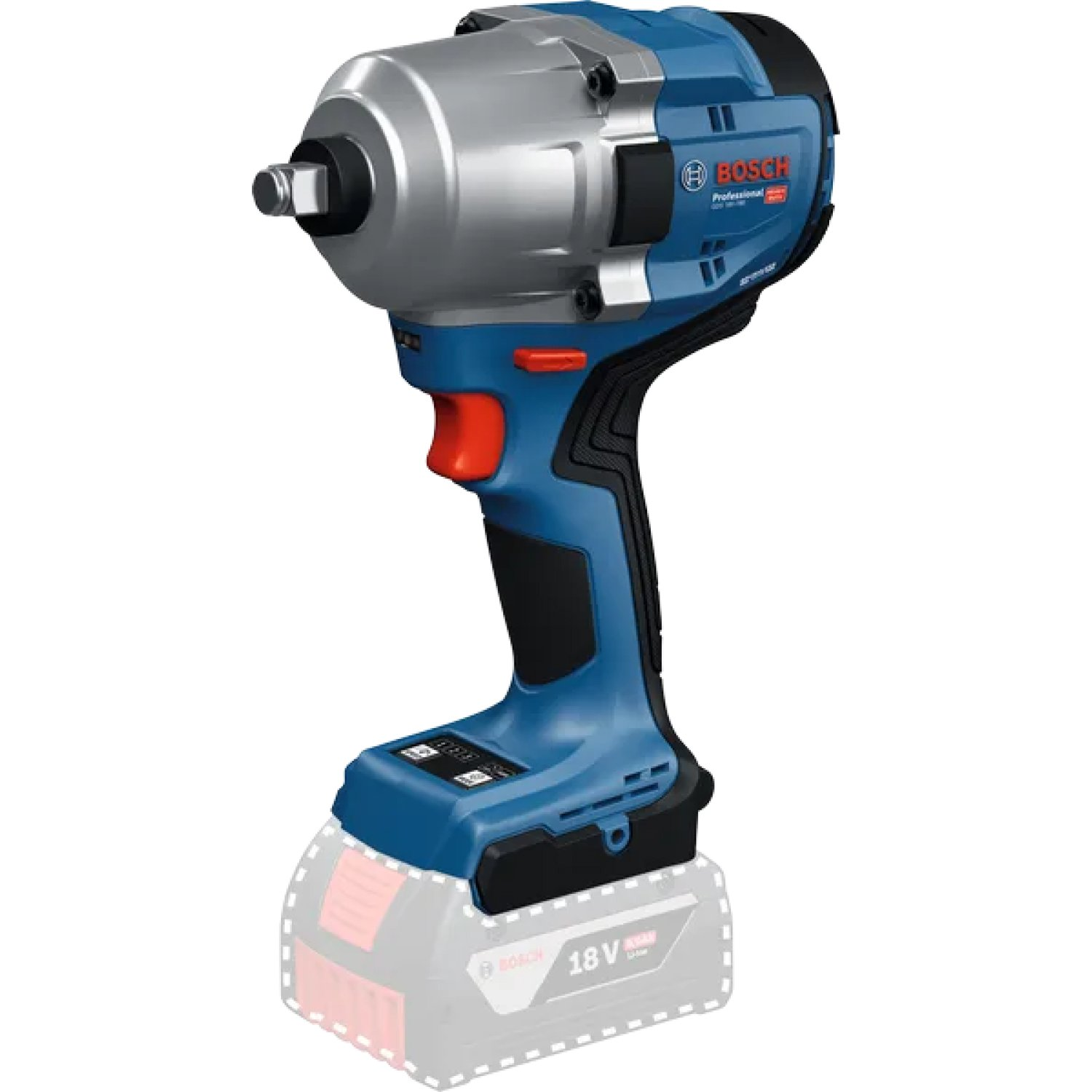 Гайковерт ударний акумуляторний Bosch Professional GDS 18V-780 18В 0-780Нм 0-2000об/хв 0-2400уд/хв M12-M24 2.1кг без АКБ та ЗП (0.601.9P4.000)