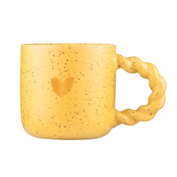 Чашка ARDESTO My heart, 300мл, кераміка, жовтий (AR3082Y)