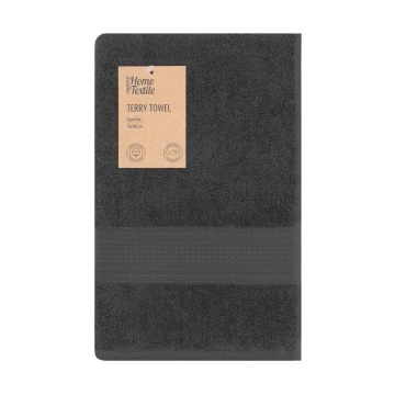 Рушник махровий ARDESTO SuperSoft 70х140см, 100% бавовна, сірий темний (ART2270MCP)