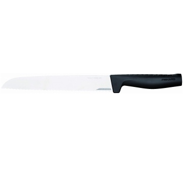 Кухонний ніж для хліба Fiskars Hard Edge, 22см, нержавіюча сталь, пластик, чорний (1054945)