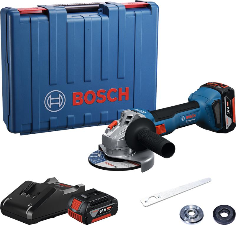Шліфмашина кутова акумуляторна Bosch Professional GWS 18V-8 18Вт 125мм 11000об/хв 1.6кг без АКБ і ЗП (0.601.9N9.001)