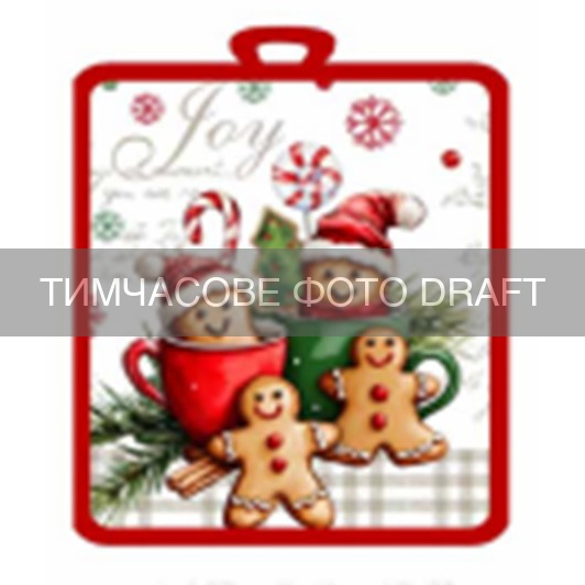 Прихватка ARDESTO Christmas Cookies 18х20см, 100% поліестер (верх), 100% бавовна (низ), cірий (ART04GB)