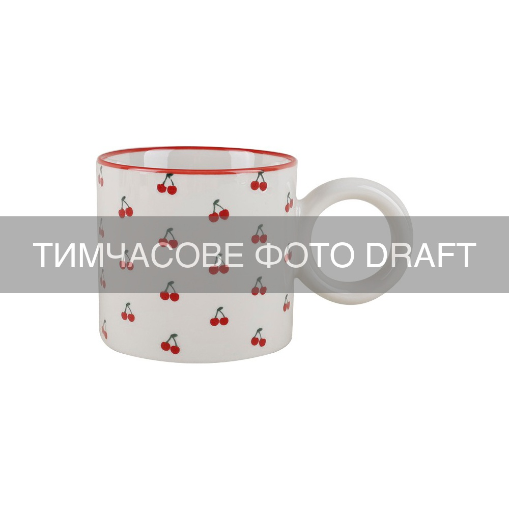 Чашка ARDESTO Cherry, 330мл, порцеляна, багатокольоровий (AR2130C)