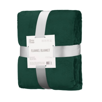 Плед ARDESTO Flannel 160х200см, 100% поліестер, смарагдовий (ART0223SB)