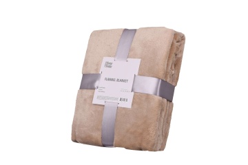 Плед ARDESTO Flannel, 160х200см, 100% поліестер, бежевий (ART0205SB)