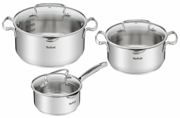 Набір посуду Tefal DUETTO+, 6предметів, нержавіюча сталь, скло (G719S655)