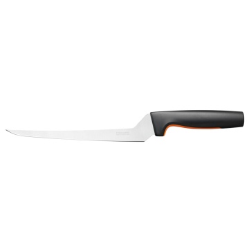 Кухонний ніж філейний Fiskars Functional Form, 21.6см, нержавіюча сталь, пластик, чорний (1057540)