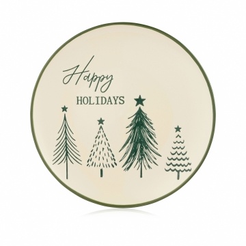 Тарілка ARDESTO Christmas New Year's, 21см, кераміка (AR3090)