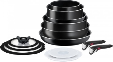 Набір посуду Tefal Ingenio Easy Cook & Clean, змінна ручка, 13предметів, алюміній, бакеліт, коричневий (L1539843)