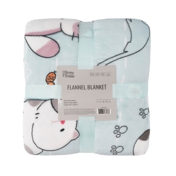Плед ARDESTO Flannel 160х200см, 100% поліестер, милі котики (ART0130PB)