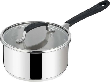Ківш з кришкою Tefal Jamie Oliver Home Cook, 18см, 2.2л, нержавіюча сталь, силікон, скло (E3182375)