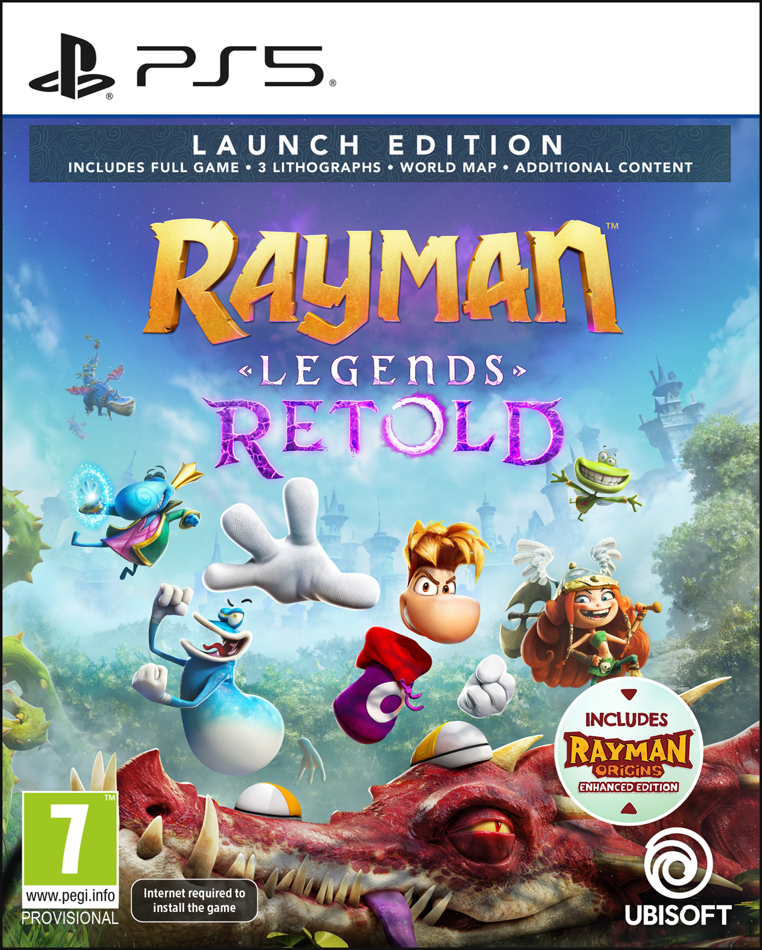 Гра консольна PS5 Rayman Legends Retold Launch Edition, BD диск (3307216313403)